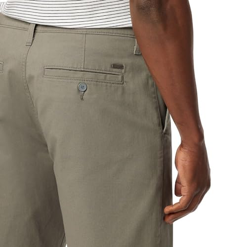 Levi Strauss Signature Gold Men's Casual Chino 10.5" Shorts, Silver Skies, 34W