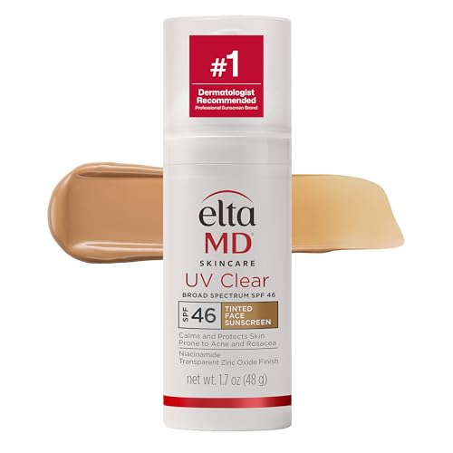 EltaMD UV Clear Tinted Face Sunscreen with Zinc Oxide, SPF 46, 1.7 oz