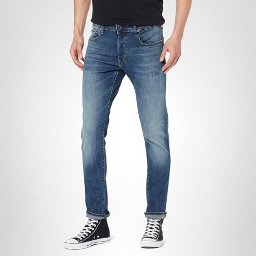 G-STAR Raw Mens 3301 Slim Fit Jeans, Vintage Medium Aged, 33W x 32L