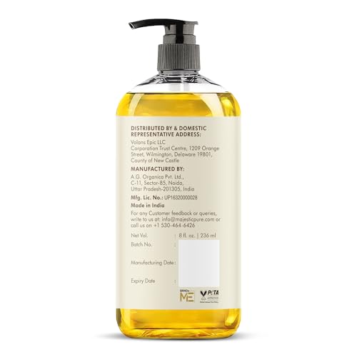 MAJESTIC PURE Coconut Massage Oil for Massage Therapy - Refreshing, and Relaxing - Natural Oils - for All Skin Types - Men and Women - 8 fl oz