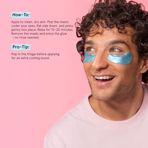 grace & stella Award Winning Under Eye Mask Reduce Dark Circles, Puffy Eyes, Undereye Bags, Wrinkles, Gel Under Eye Patches, Small Gifts for Women, Gifts Under 10 Dollars, Vegan (6 Pairs, Blue)