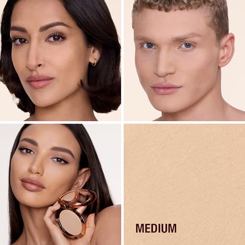 Charlotte Tilbury Airbrush Flawless Finish Setting Powder Refill - Pore-Blurring Pressed Powder for Face Makeup to Minimize Shine with a Soft-Focus Finish - 2 Medium