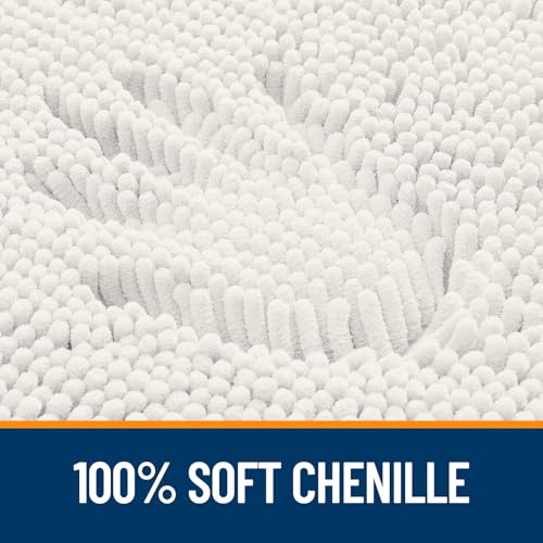 OLANLY Bathroom Rugs 30x20, Extra Soft Absorbent Chenille Bath Rugs
