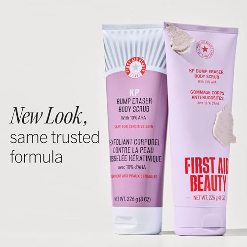 First Aid Beauty KP Bump Eraser Scrub, 10% AHA, 2 oz, Fresh Strawberry