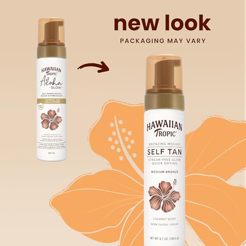 Hawaiian Tropic Express Self Tanner Mousse, 6.7 Oz