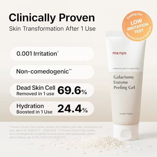 MANYO Galactomy Enzyme Peeling Gel, Gentle Face Exfoliator, 2.5 fl oz