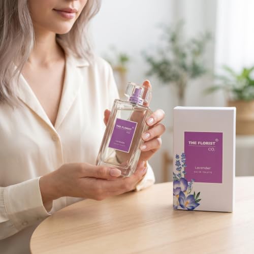JASS The Florist Co. | Lavender Eau de Toilette | 3.4oz | Long-Lasting Floral Perfume for Women | Calming Fresh Scent | Elegant Gift