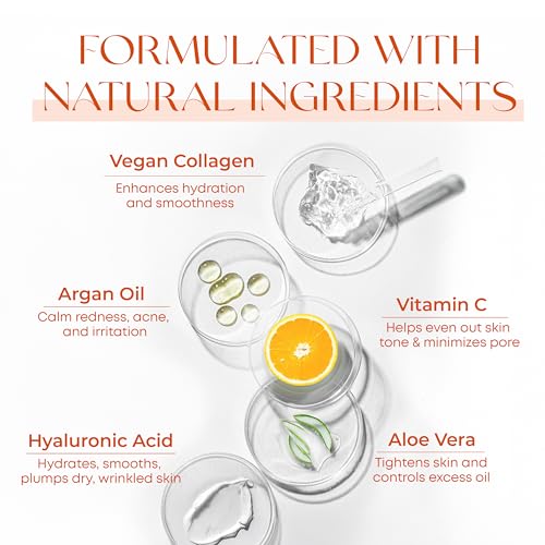 Skin 2.0 Vitamin C Serum - Dermatologist Tested, Anti-Aging & Dark Spot Remover - Brightening, Clean Beauty, Cruelty-Free, Korean Skincare for Glass Skin, All Skin Types - 1.69 Fl. oz