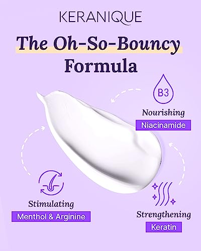 Keranique Volumizing Keratin Conditioner for Fine & Thinning Hair – Lightweight Strengthening Formula with Keratin & Niacinamide – Fullness, Thickness & Root Lift – Keratin Amino Complex™ – 12 Fl Oz