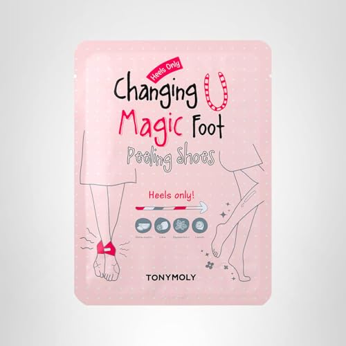 TONYMOLY Changing U Magic Foot Peel - Removes Calluses, Cracked Heels, 1pk