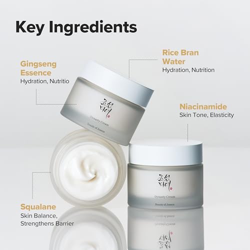 Beauty of Joseon Dynasty Cream Hydrating Face Moisturizer for Dry, Sensitive Skin, Korean Skincare for Men and Women 100ml, 3.38 fl.oz