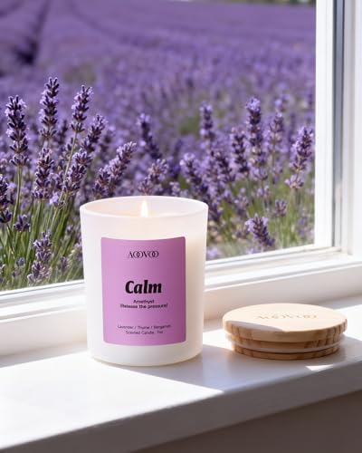 AOOVOO Calm Candles Set for Women - 4 Pack Soy Candles for Home Scented