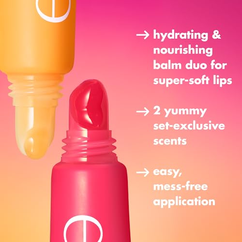 e.l.f. Squeeze Me More Lip Balm Duo, Mango, Watermelon