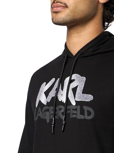 KARL LAGERFELD Paris Men's Sportswear Sweatshirt, Black, Large