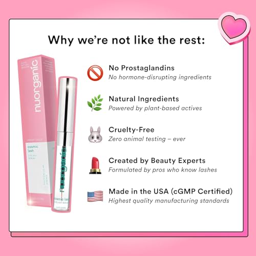 Eyelash Growth Serum, Prostaglandin-Free Lash Serum for Longer Lashes