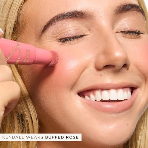 tarte blush tape satin liquid blush – Blendable Buildable Makeup with Mineral Pigments, Mango & Shea Butters for Lightweight Hydrating Smooth Finish, Vegan & Cruelty-Free, full size, rosy red