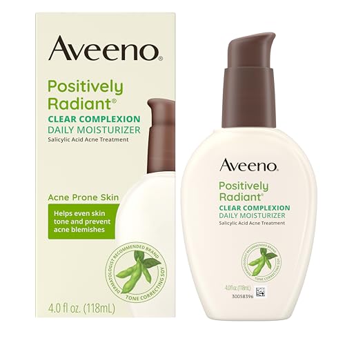 Aveeno Positively Radiant Clear Complexion Acne Face Moisturizer, 4 fl. oz