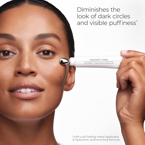 Eucerin Radiant Tone Eye Cream Dark Circle Corrector, Eye Brightening Cream with Thiamidol and Hyaluronic Acid, Helps Reduce the Look of Eye Puffiness, 0.5 Oz Tube