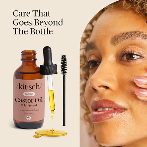 Kitsch 100% Pure Castor Oil Organic Cold Pressed - 2 oz