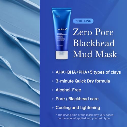 medicube Zero Pore Blackhead Mud Mask - Pore Cleansing & Gentle Exfoliating