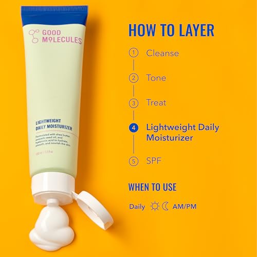 Good Molecules Lightweight Daily Moisturizer, Face Cream, 3.38 fl oz