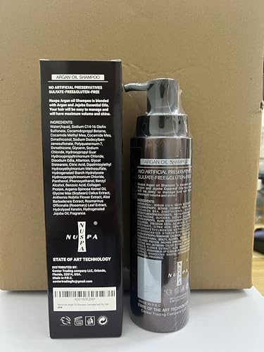 BINGO HAIR CARE Moroccan Argan Oil Shampoo - Sulfate Free, Anti Frizz Hydrating Thickening Care for Women and Men - Deep Moisturizing Treatment for Color Treated, Curly, Frizzy, Damaged and Dry Hair