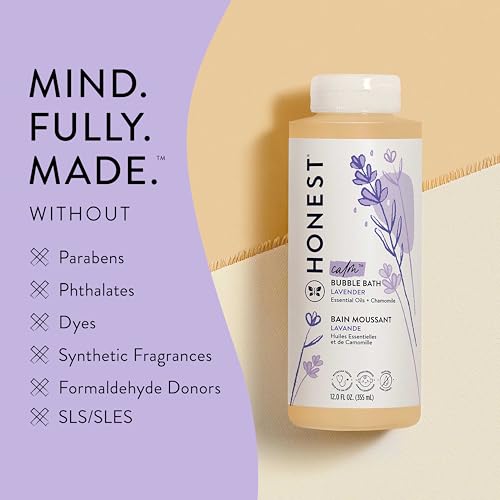 The Honest Company Bubble Bath, Hypoallergenic, Lavender Calm, 12 fl oz