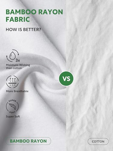 DAVID ARCHY Men's Moisture-Wicking Undershirt Crew Neck T-Shirts 3 Pack