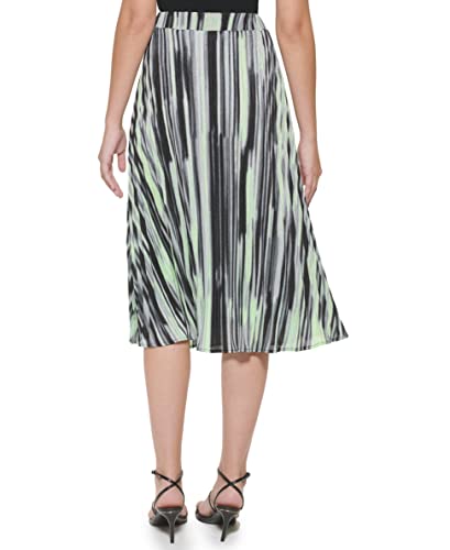 DKNY Women's Elastic Waist Pull On Comfy Skirt, BLK Laz MU