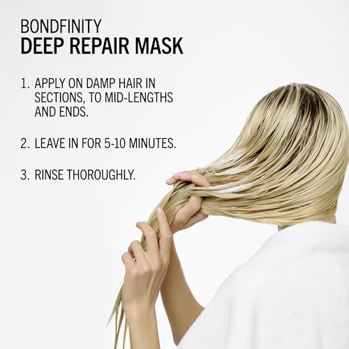 BlondMe Bondfinity Deep Repair Mask for Blonde Hair | Intensive Hair Treatment | Strengthens, Repairs, & Prevents Breakage | For Blonde, Lightened, & Grey Hair