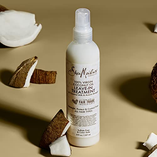 Shea Moisture 100% Virgin Coconut Oil Leave-in Treatment, 8 Ounce