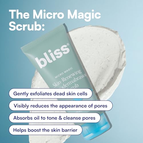 Bliss Micro Magic Microdermabrasion Face Scrub - 3.4 Fl Oz - Gentle Formula