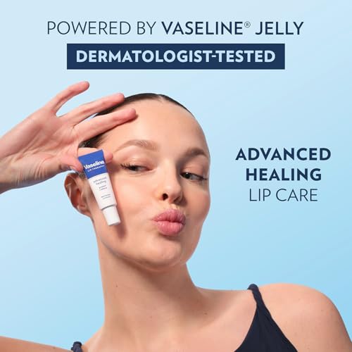 Vaseline Lip Therapy Advanced Healing Lip Moisturizer 3-Pack, 0.35 Oz Ea
