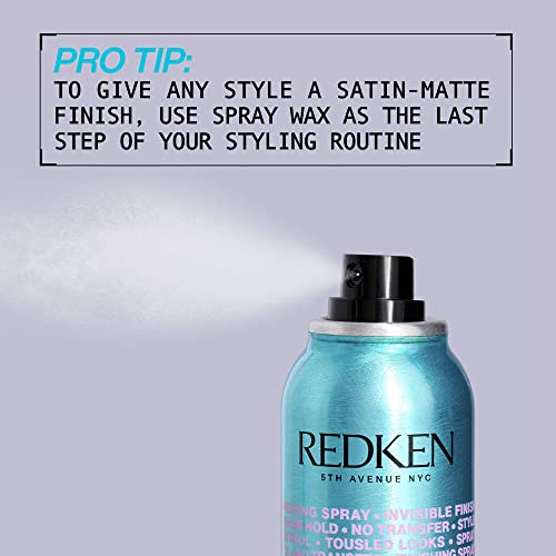 Redken Spray Wax Invisible Texture Mist – For All Hair Types, 5.5 Oz