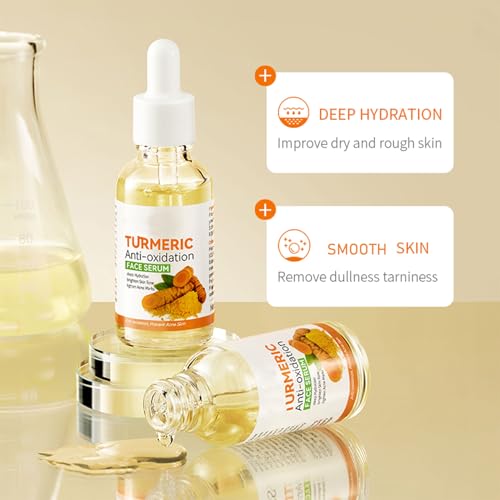 Turmeric Skin Care Set, 11 Pcs Turmeric Skin Care Kit, Skincare Set with Turmeric Face Wash, Turmeric Soap, Toner, Face Serum & Face Cream, Eye Cream, Mask, Facial Kits for Women Mens