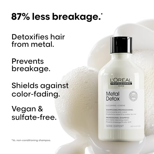 L'Oréal Professionnel Paris Metal Detox Shampoo – Hair Repair, 10.1 Fl Oz