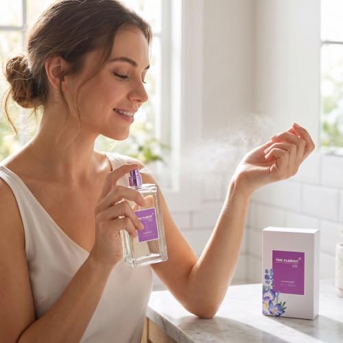 JASS The Florist Co. | Lavender Eau de Toilette | 3.4oz | Long-Lasting Floral Perfume for Women | Calming Fresh Scent | Elegant Gift