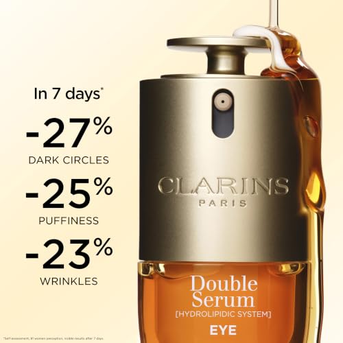 CLARINS NEW DOUBLE SERUM Eye Brightening & Depuffing Anti-Aging Treatment
