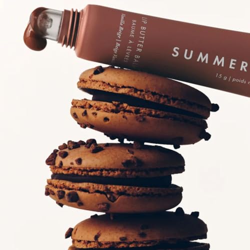 Summer Fridays Lip Butter Balm - Moisturizing Lip Gloss for Instant Shine + Sheer Color - With Nourishing Shea Butter - Everyday Makeup + Skin Care Summer Essentials - Vegan - Vanilla Beige (.5 Oz)