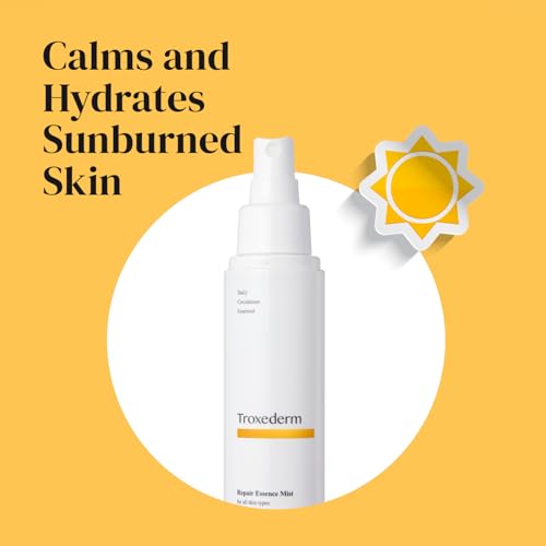TROXEDERM Repair Essence Toner Mist – Korean Hydrating & Cooling Face Mist with Niacinamide, Troxerutin & Centella Asiatica, Lightweight Facial Spray for Daily Skincare & Barrier Care, 3.38 Fl.oz