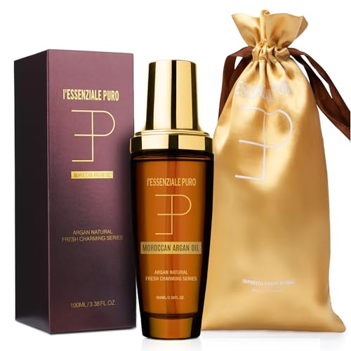 LEPURO Moroccan Argan Oil for Hair and Body - Lightweight Non-Greasy Elixir