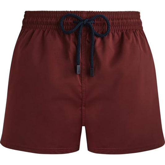 Vilebrequin Men Swim Trunks Solid, L, Mahogany