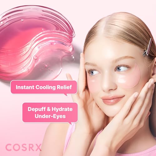 COSRX Pink Peptides Collagen Hydrogel Eye Patch for Puffy Eyes (60)