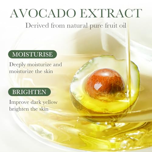 12pcs Avocado Skincare Kit, with Facial Cleanser, Toner, Lotion, Face Serum, Face Cream, Eye Cream, Facial mask&Lip Balm For Hydrating Skin Anti-Aging Skin For Women Teen Girls Skin Care Gift Set