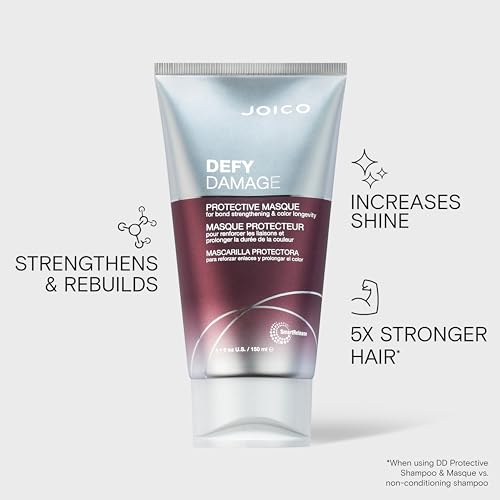 Joico Defy Damage Protective Masque | For Color-Treated Hair | Strengthen Bonds & Preserve Hair Color | With Moringa Seed Oil & Arginine | 5.1 Fl Oz