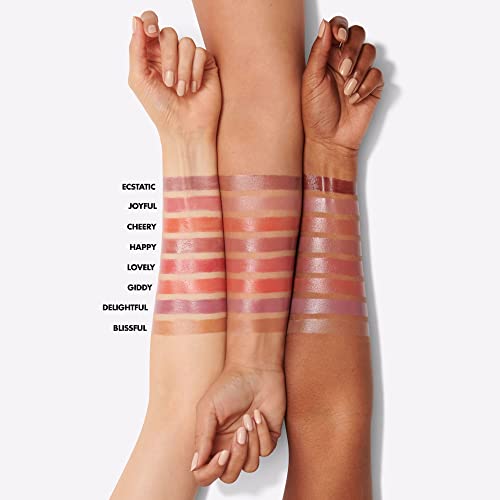 e.l.f. Hydrating Core Lip Shine with Shea Butter & Vitamin E, Tinted Lip Balm for A Smooth, Glossy Finish & Long-Lasting Moisture, Ecstatic Deep Berry