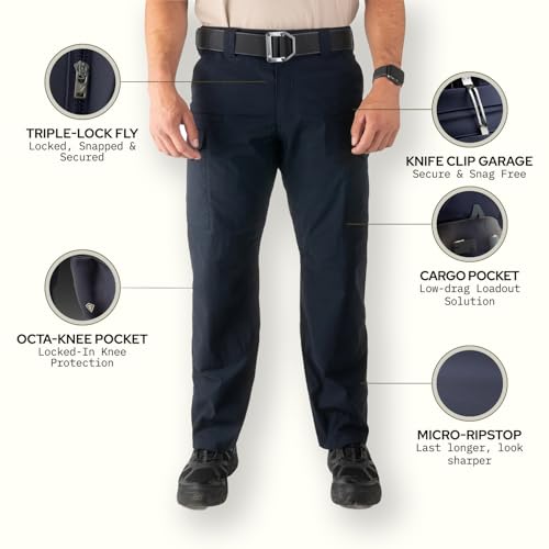 First Tactical 114011-729-36-30 Men's V2 Tactical Pant Midnight Navy 36
