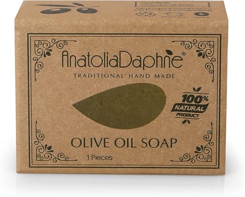 AnatoliaDaphne Olive Oil Soap Bar - Handmade 100% Pure Natural & Vegan 5.3 oz Each Bar