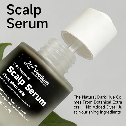 Scalp Serum with Apple Stem Cell, Caffeine, Biotin, Niacinamide & Polygonum Multiflorum | Light Scalp Treatment Infused with Ginseng, Rosemary, Saw Palmetto | Scalp Care for All Hair Types, 1 Fl Oz