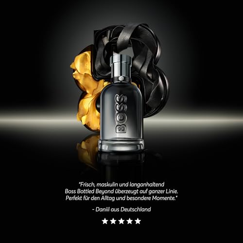 Hugo Boss Bottled Beyond Eau de Parfum – Woody Cologne for Men – With Notes of Ginger & Leather – Long-Lasting Fragrance – 3.3oz